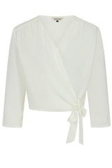 Gracie wrap blouse Ivory