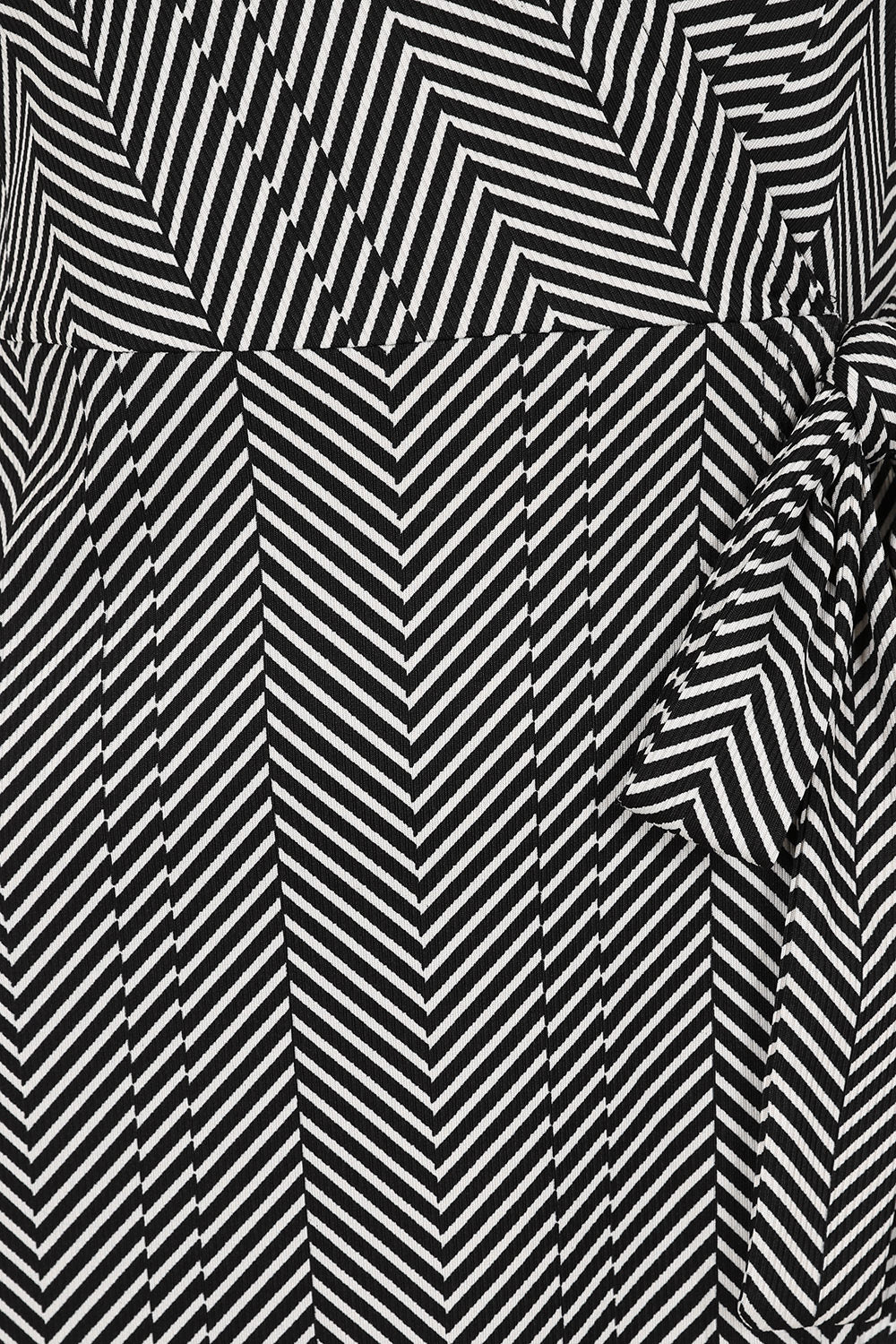 MAY CHEVRON DRESS Black