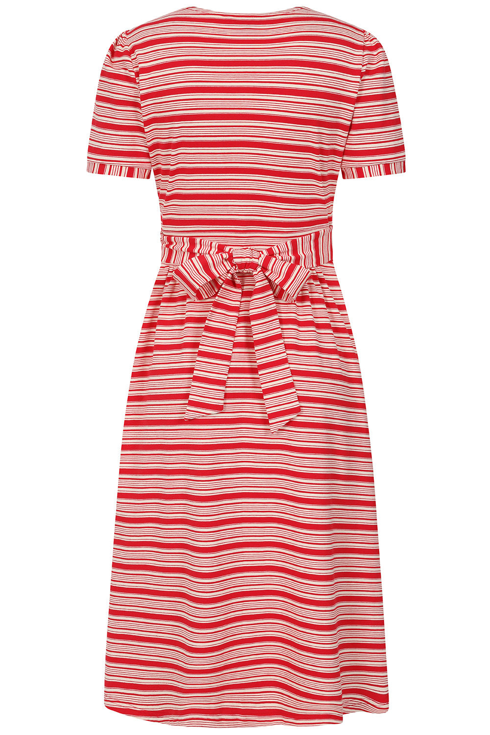 FRAYA SAILING STRIPE DRESS Red
