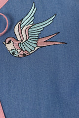 MILLIE SWALLOWS DRESS Denim
