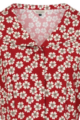 Elodie 40s blossom dress Red