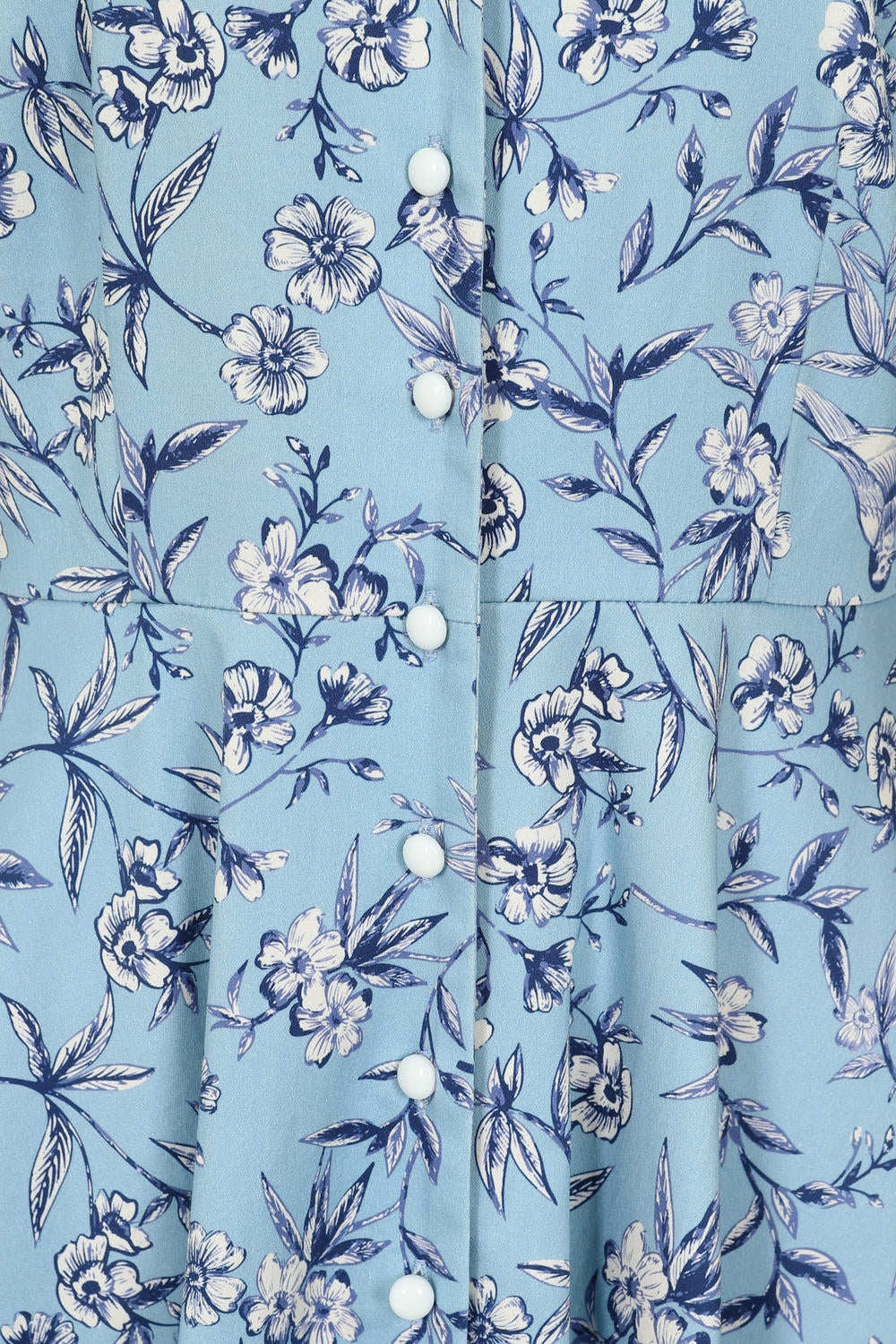 Emilia toile swing dress Light Blue