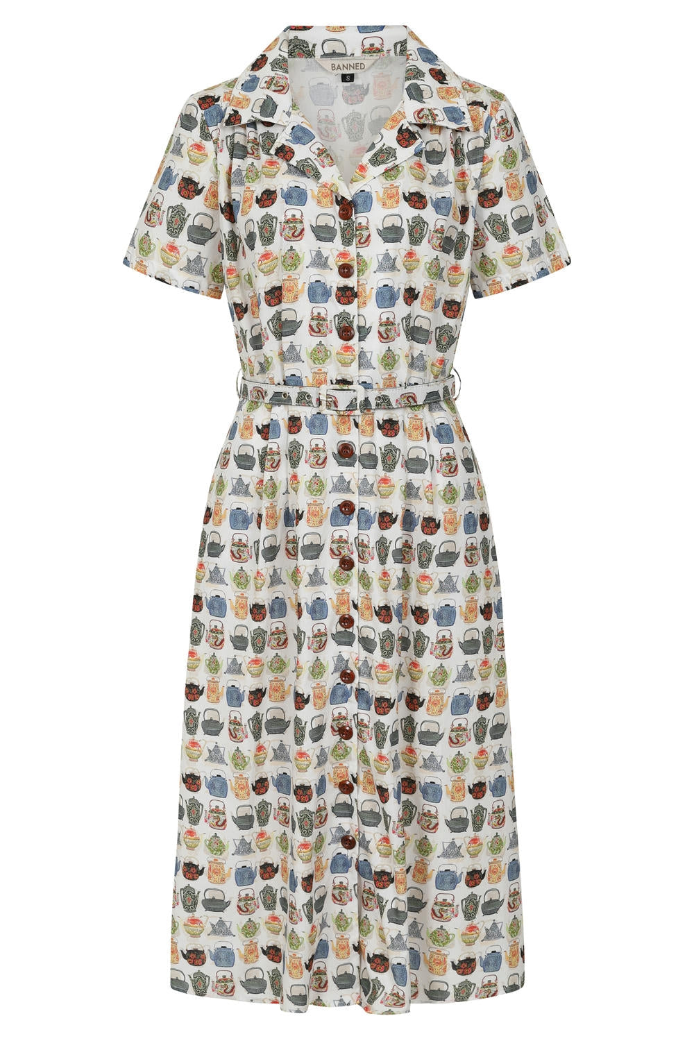 KATE TEA TIME DRESS White