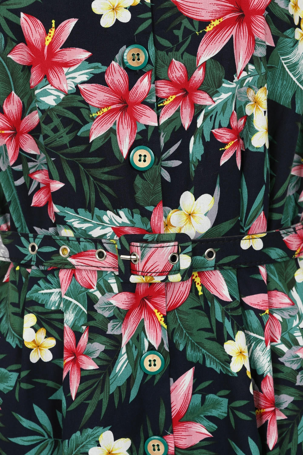 KATE TROPICAL DRESS Navy