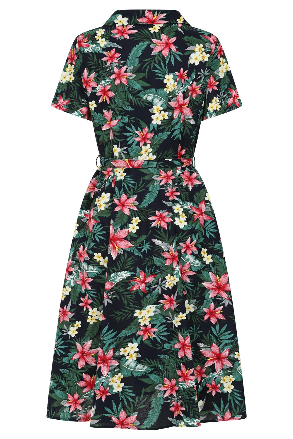 KATE TROPICAL DRESS Navy