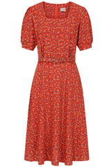 EVA BLOOM DRESS Red