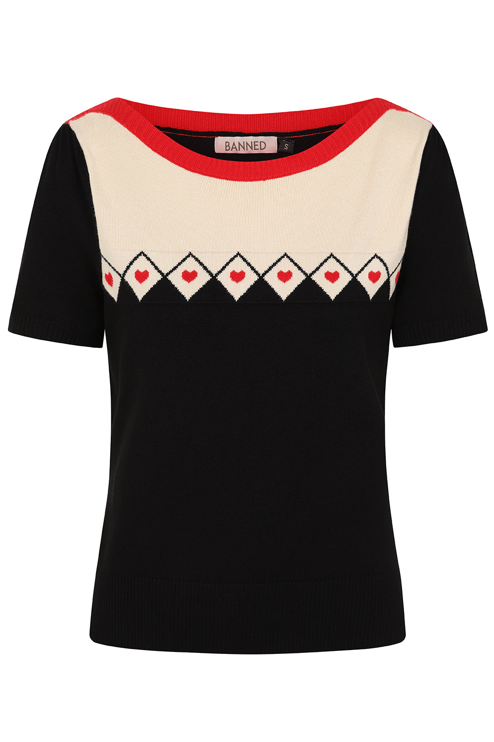 WINONA HEARTS JUMPER Black