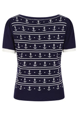 NELLIE ANCHORS JUMPER Navy