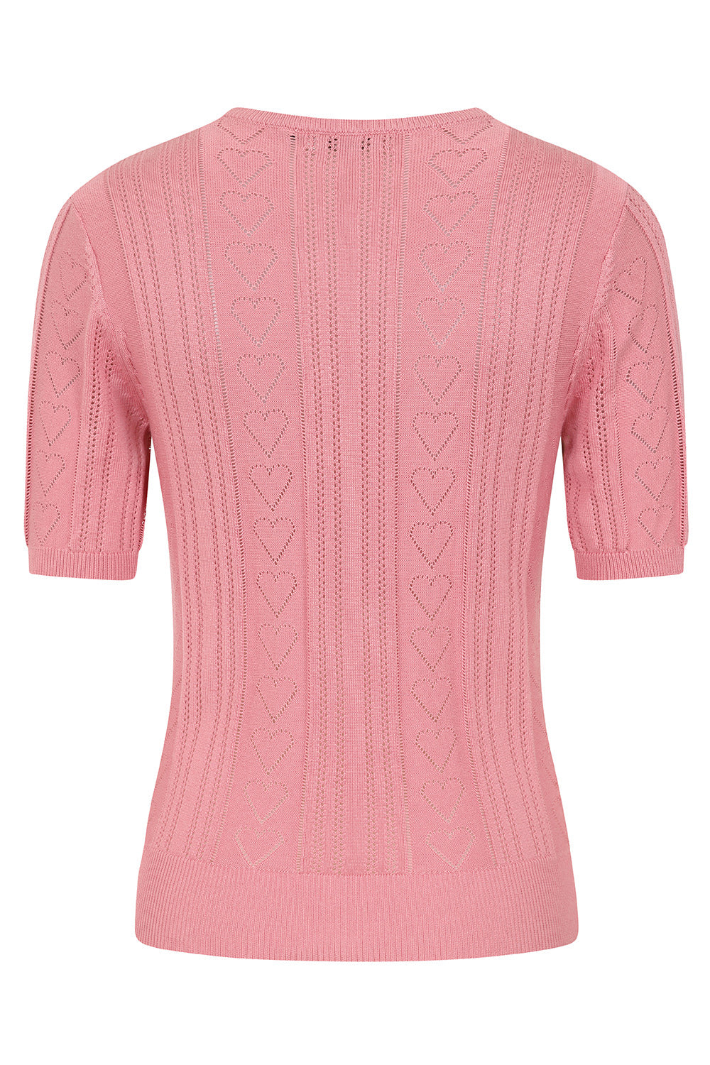 Banned Retro 50s Ruby Heart Jumper-Blush