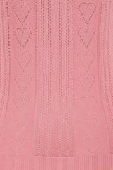 Banned Retro 50s Ruby Heart Jumper-Blush