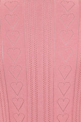 Banned Retro 50s Ruby Heart Jumper-Blush