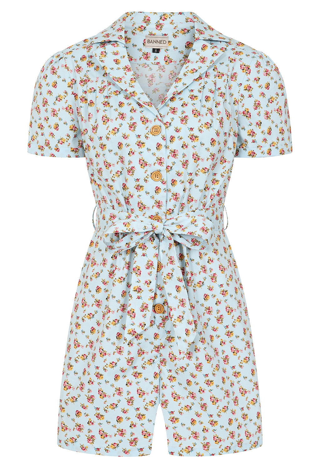 FLORA PLAYSUIT Blue
