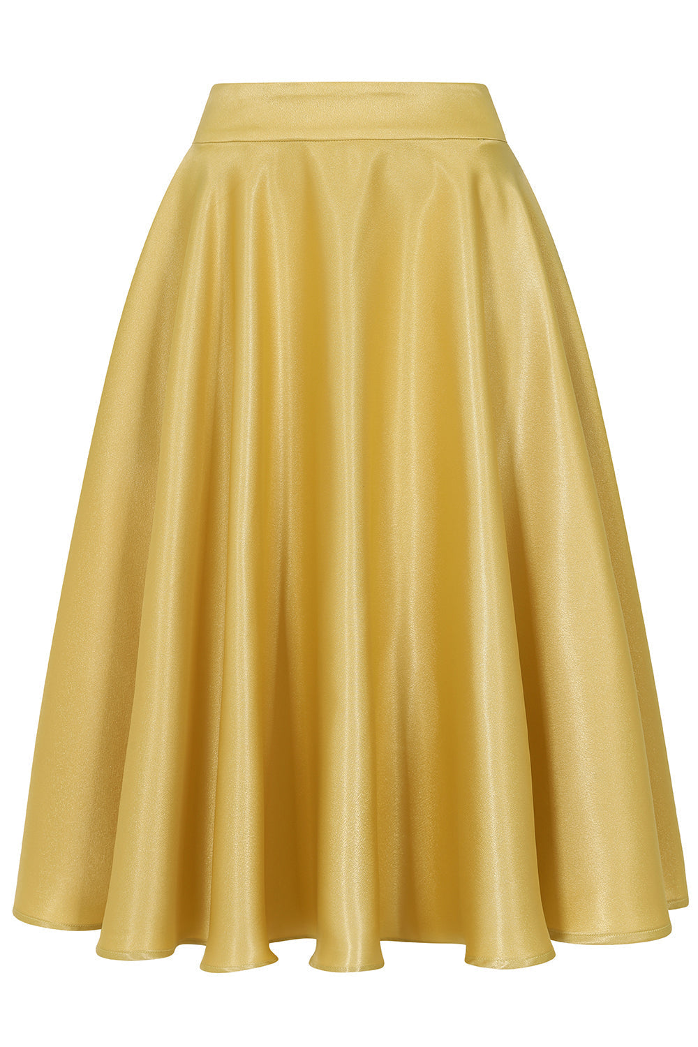 HAZEL SATIN SPARKLE SKIRT Yellow