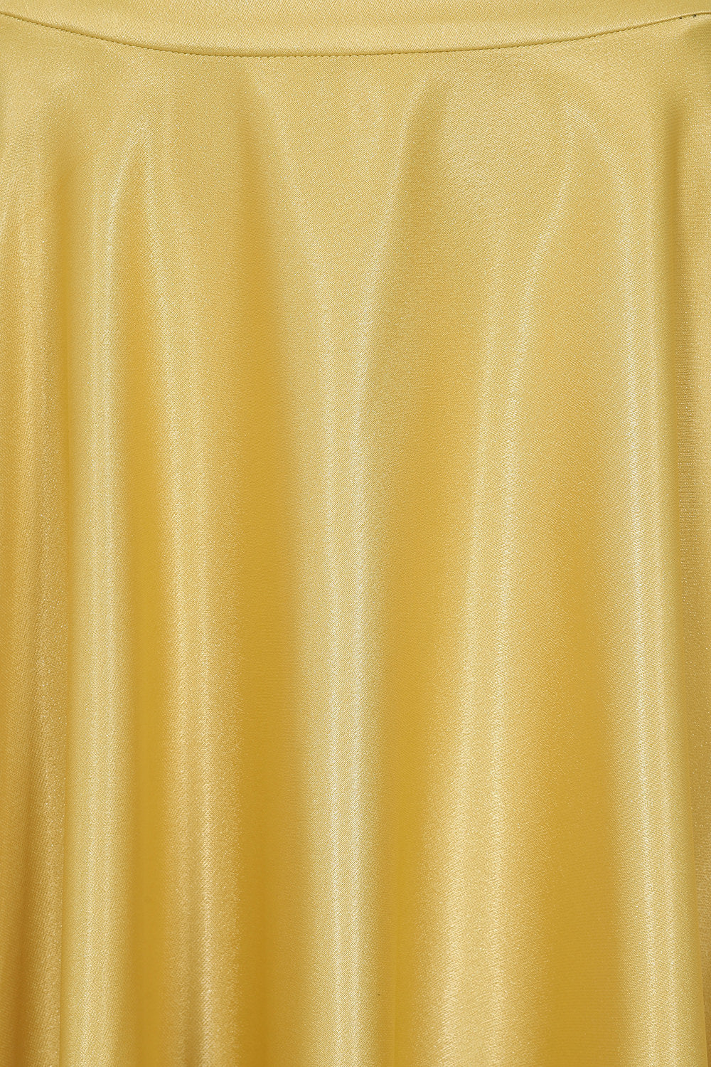 HAZEL SATIN SPARKLE SKIRT Yellow