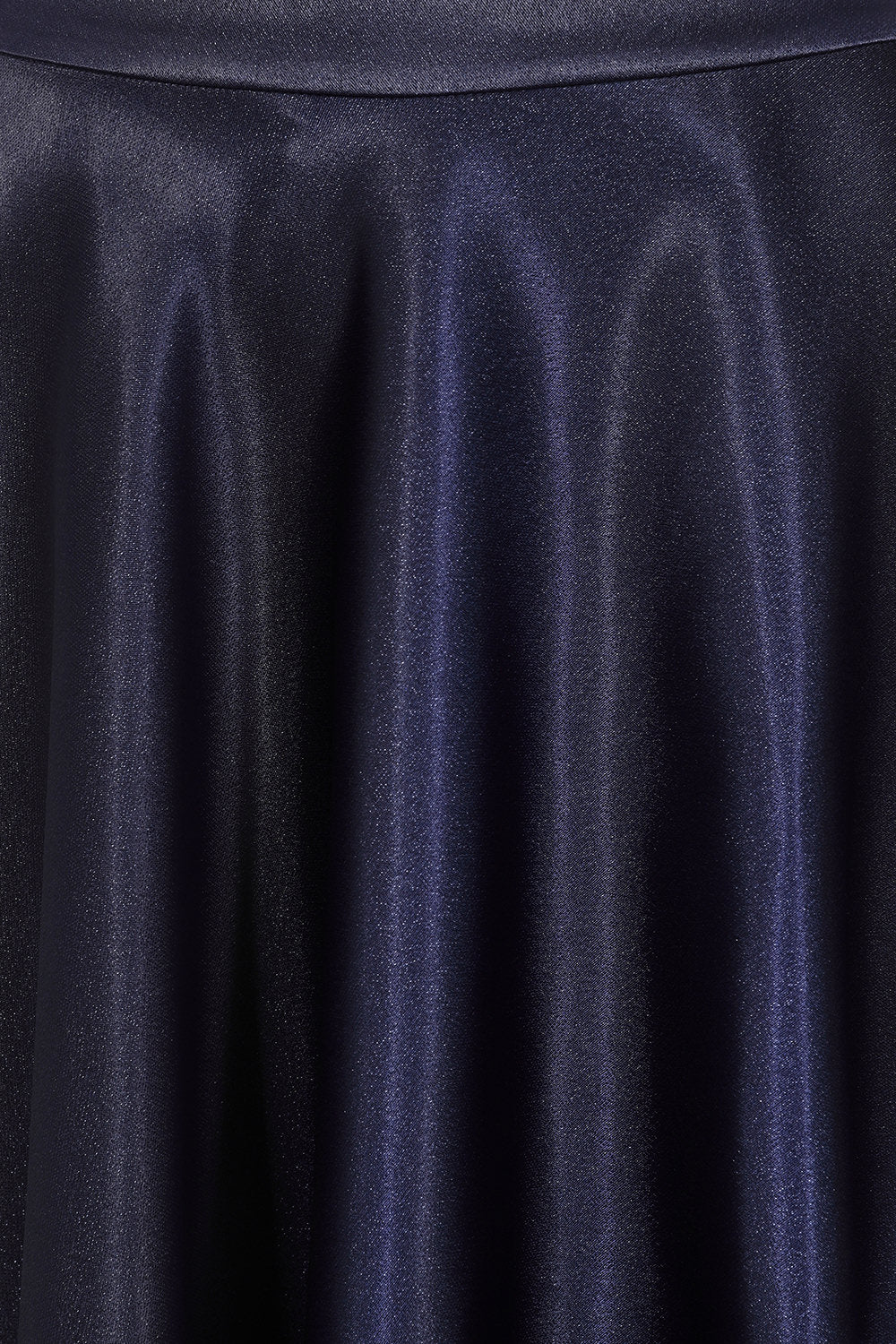 HAZEL SATIN SPARKLE SKIRT Navy