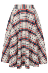 CARY BOAT CHECKS SKIRT Navy