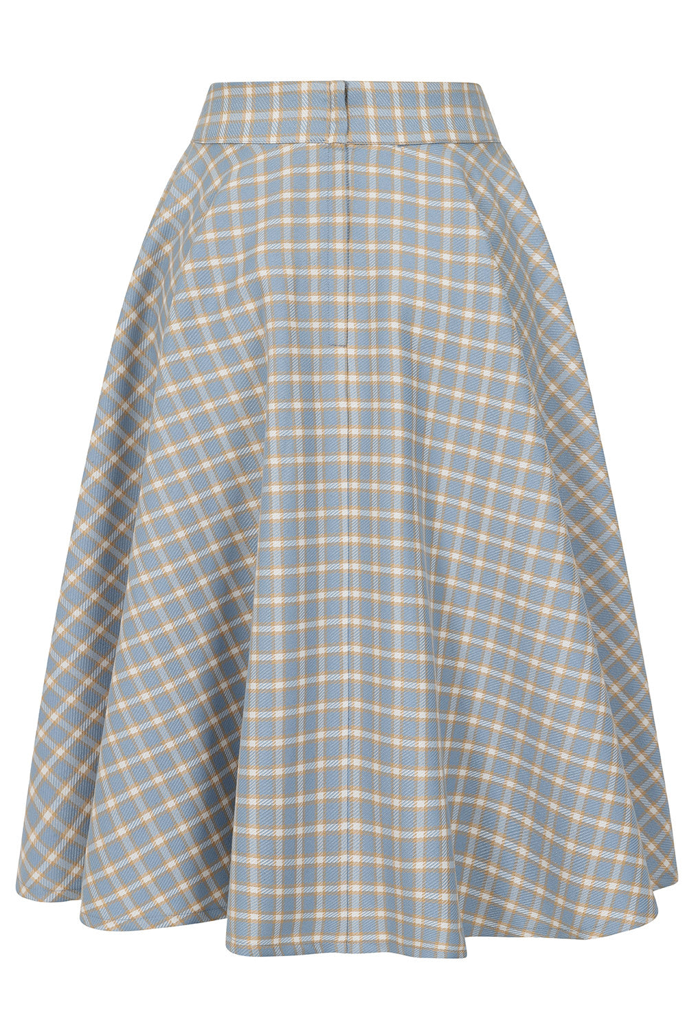 CARY BLUE CHECK SKIRT Blue