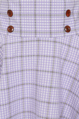 MOANA CHECK SKIRT Lilac