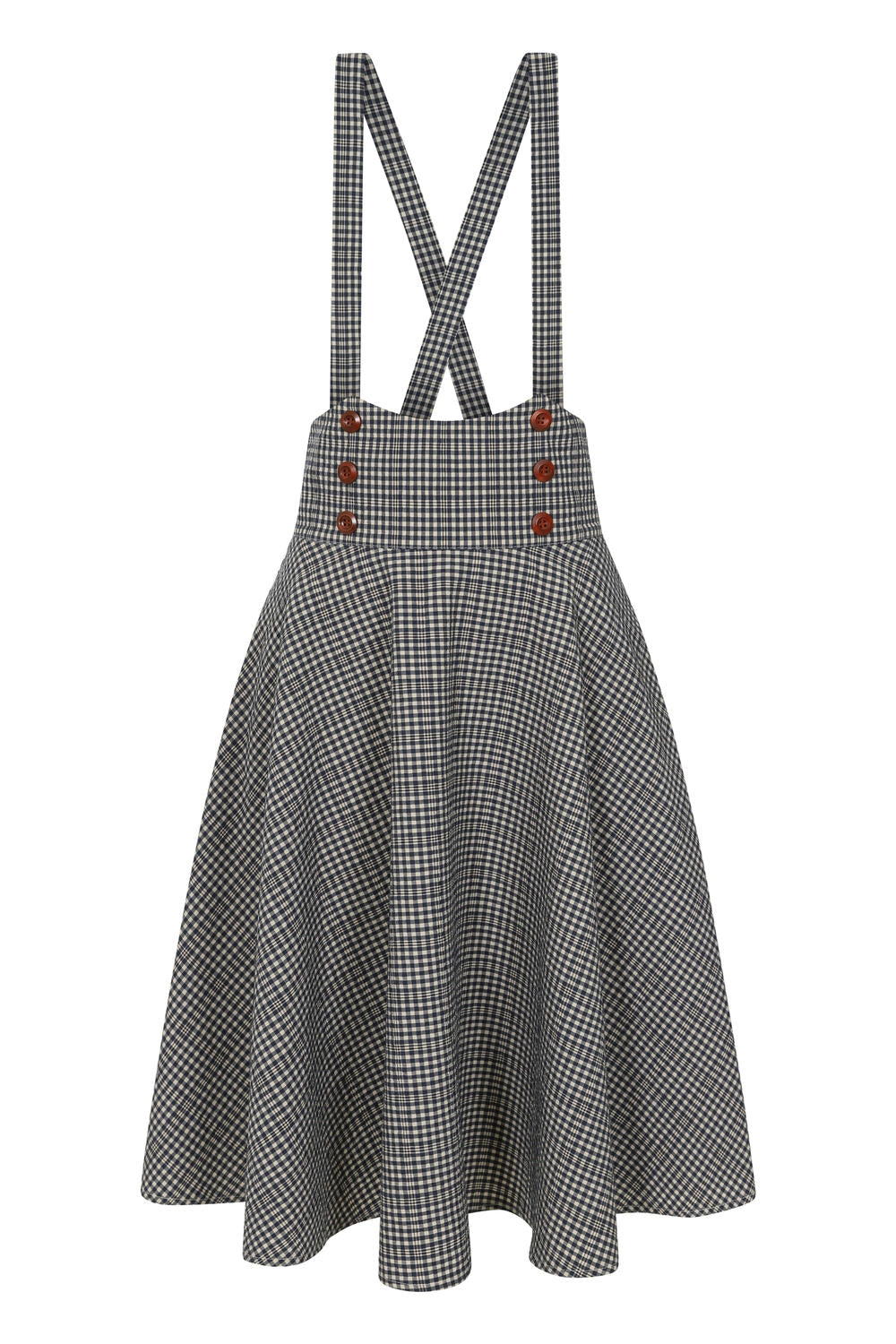 MOANA CHECK SKIRT Blue