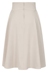 1950's Banned Retro Ginger 1950'S skirt Cream
