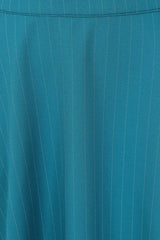 ANNIE MARINE STRIPE SKIRT Teal