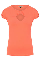 BE FREE JERSEY TOP Coral
