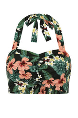 Harper tropical tiare crop top Green