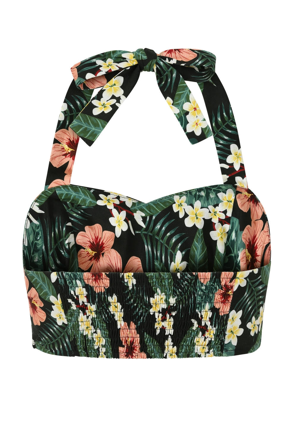 Harper tropical tiare crop top Green
