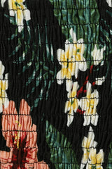 Harper tropical tiare crop top Green