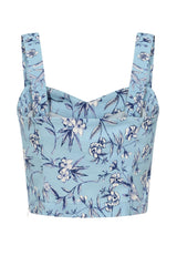Maisie toile top Light Blue