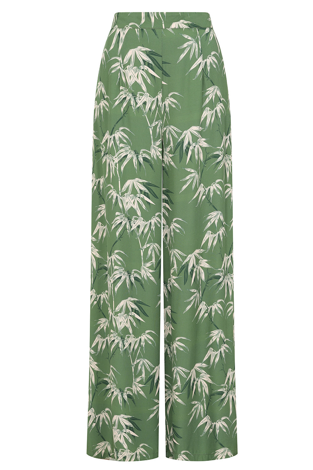 Elizabeth bamboo palazzo trousers Green
