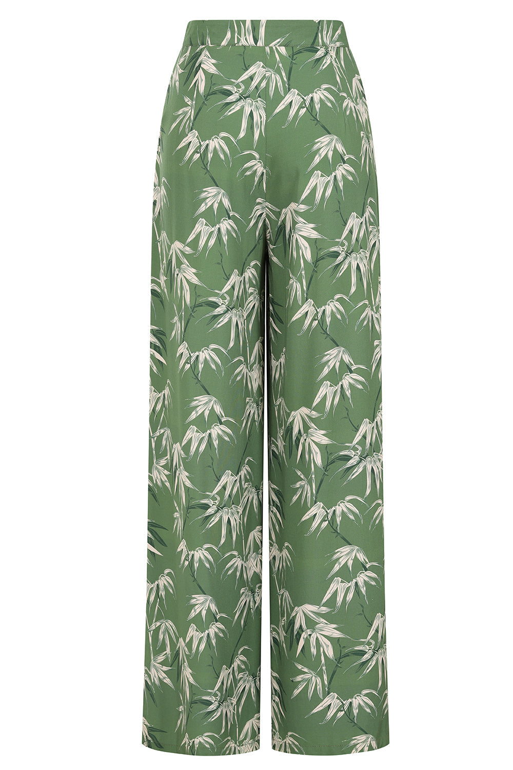 Elizabeth bamboo palazzo trousers Green