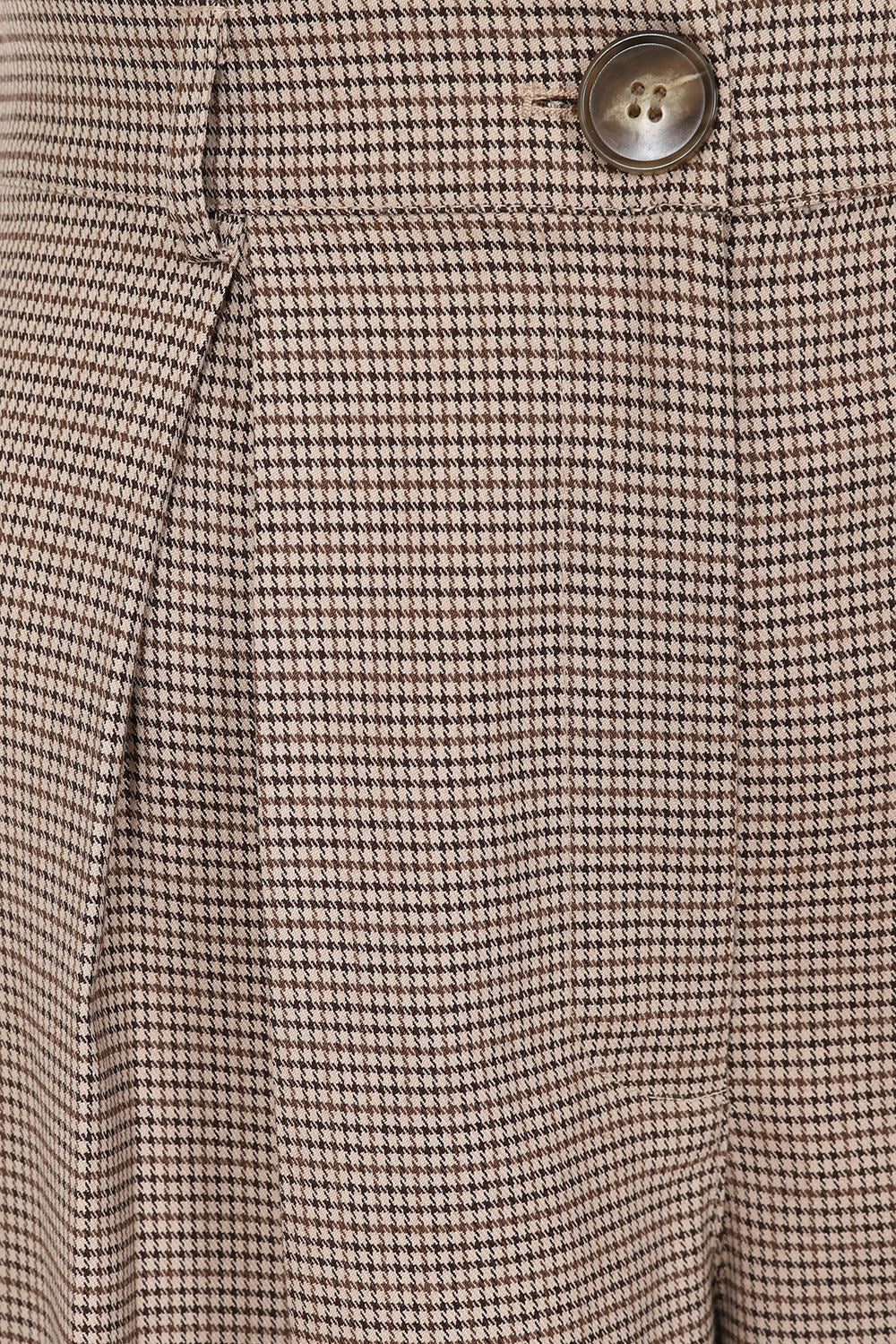 Eliza houndstooth trousers Brown
