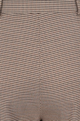 Eliza houndstooth trousers Brown