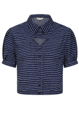 PEGGY BLOUSE Navy