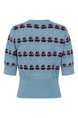 KITTY SAIL CARDIGAN Light Blue