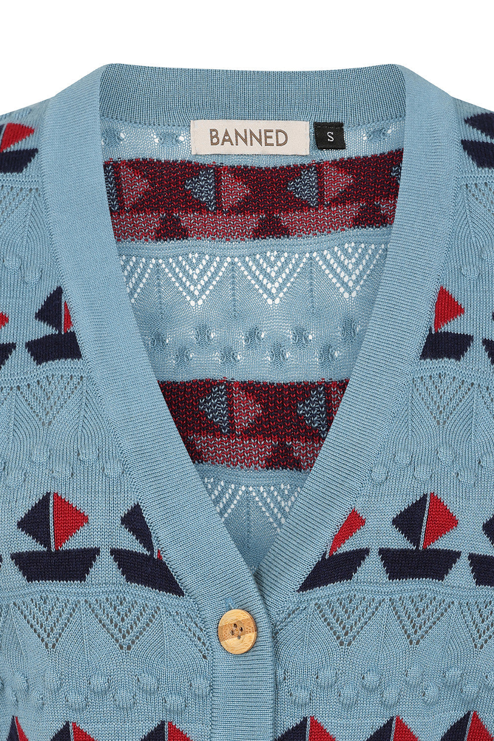 KITTY SAIL CARDIGAN Light Blue
