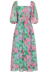 SANDY FLOWER DRESS Green
