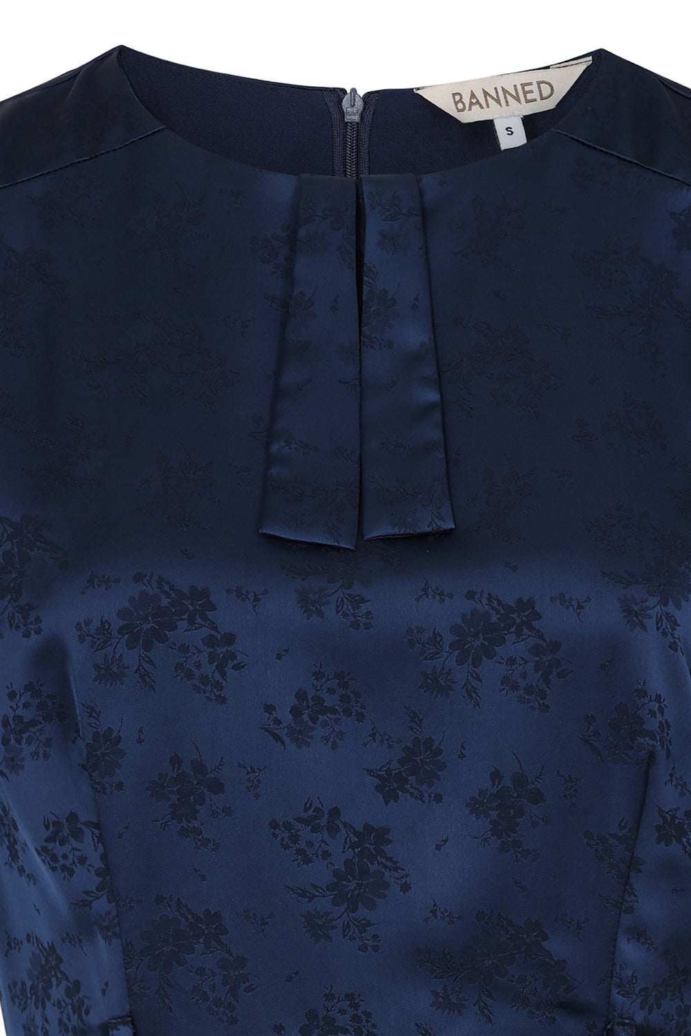 LUCILLE FLORAL DRESS Navy