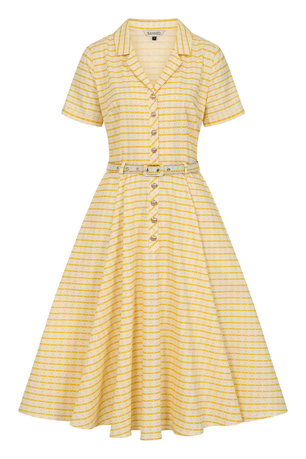 BELLA ANCHOR AHEAD DRESS Yellow