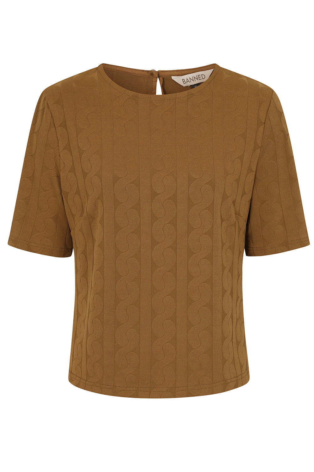 MAISE SEA WAVES TOP Brown