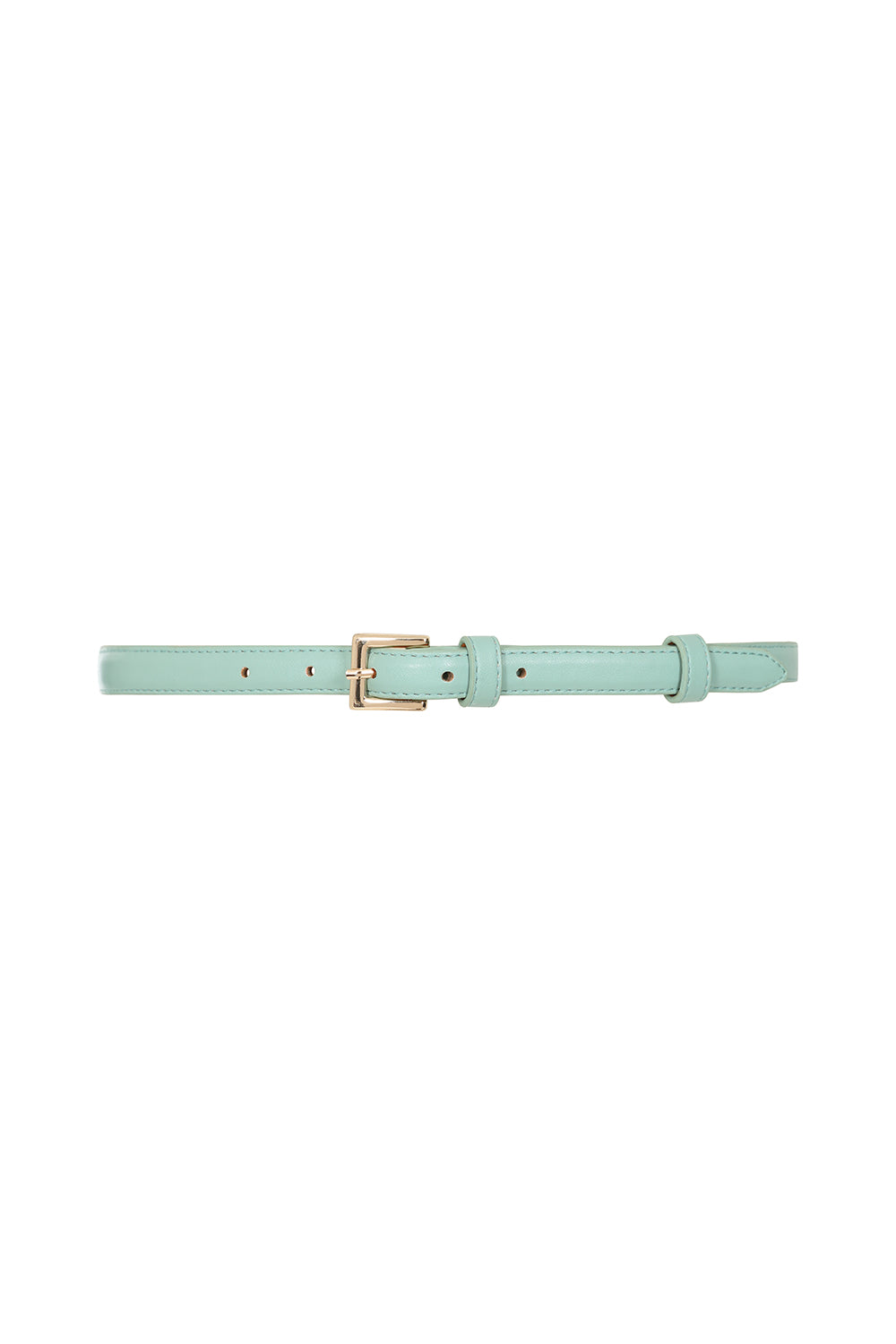 BANNED Kate Belt   Classic Retro Slim Belt with Buckle Closure Mint