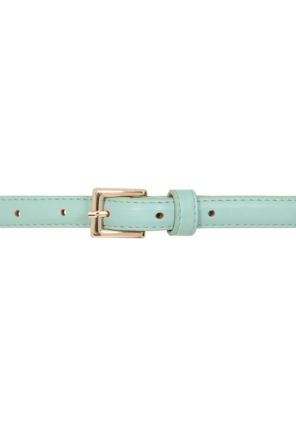 BANNED Kate Belt   Classic Retro Slim Belt with Buckle Closure Mint