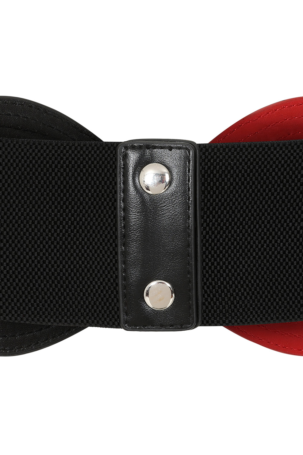 BANNED Heartbeat Elastic Belt   Retro and Rockabilly Heart Elasticated Belt Red/Black
