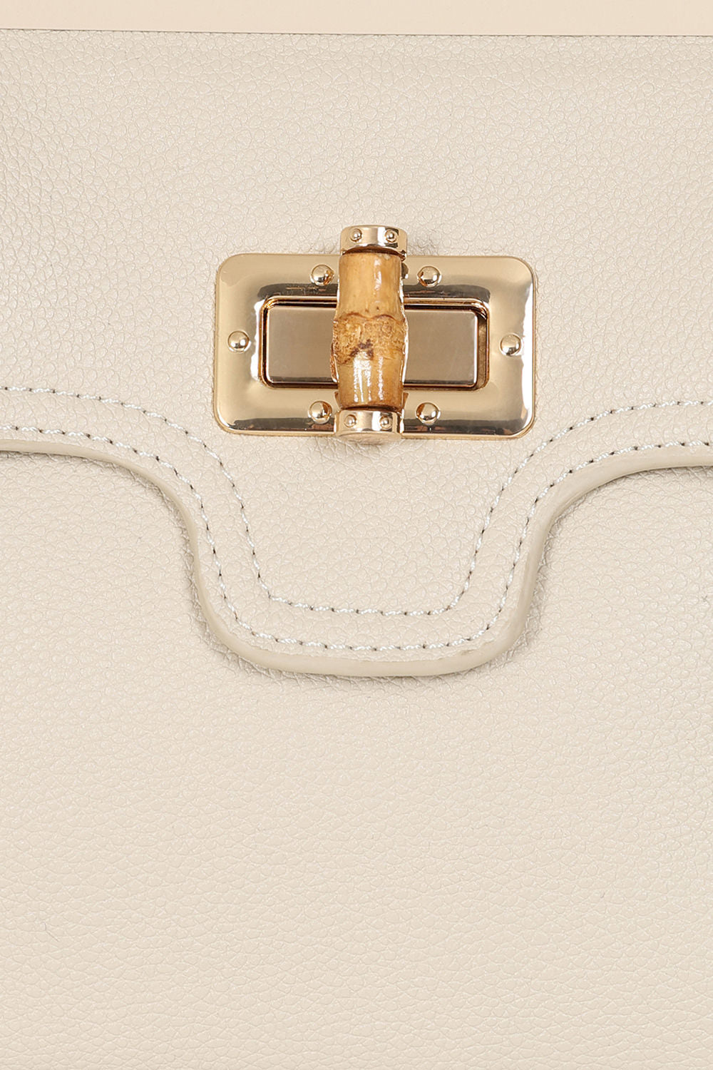 BANNED Aurora Bamboo Handle Handbag | 1950s-Inspired Sustainable Fashion-Cream-One Size-EU