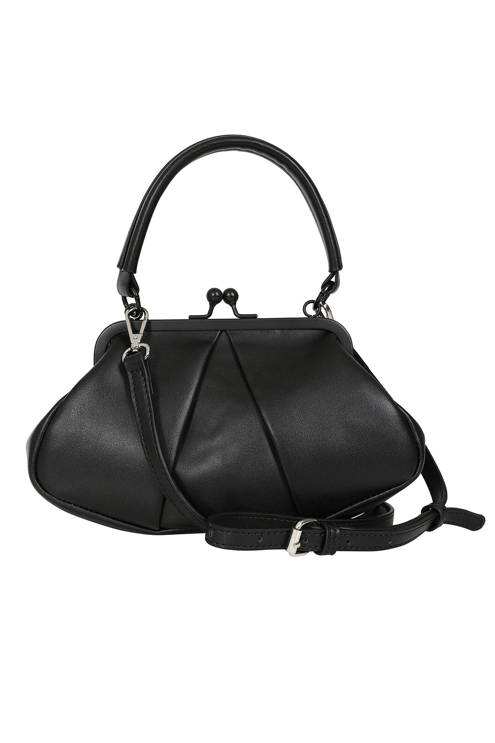 BANNED Shirley Trapeze Handbag | 1940s-Inspired Vintage Style-Black-One Size-EU