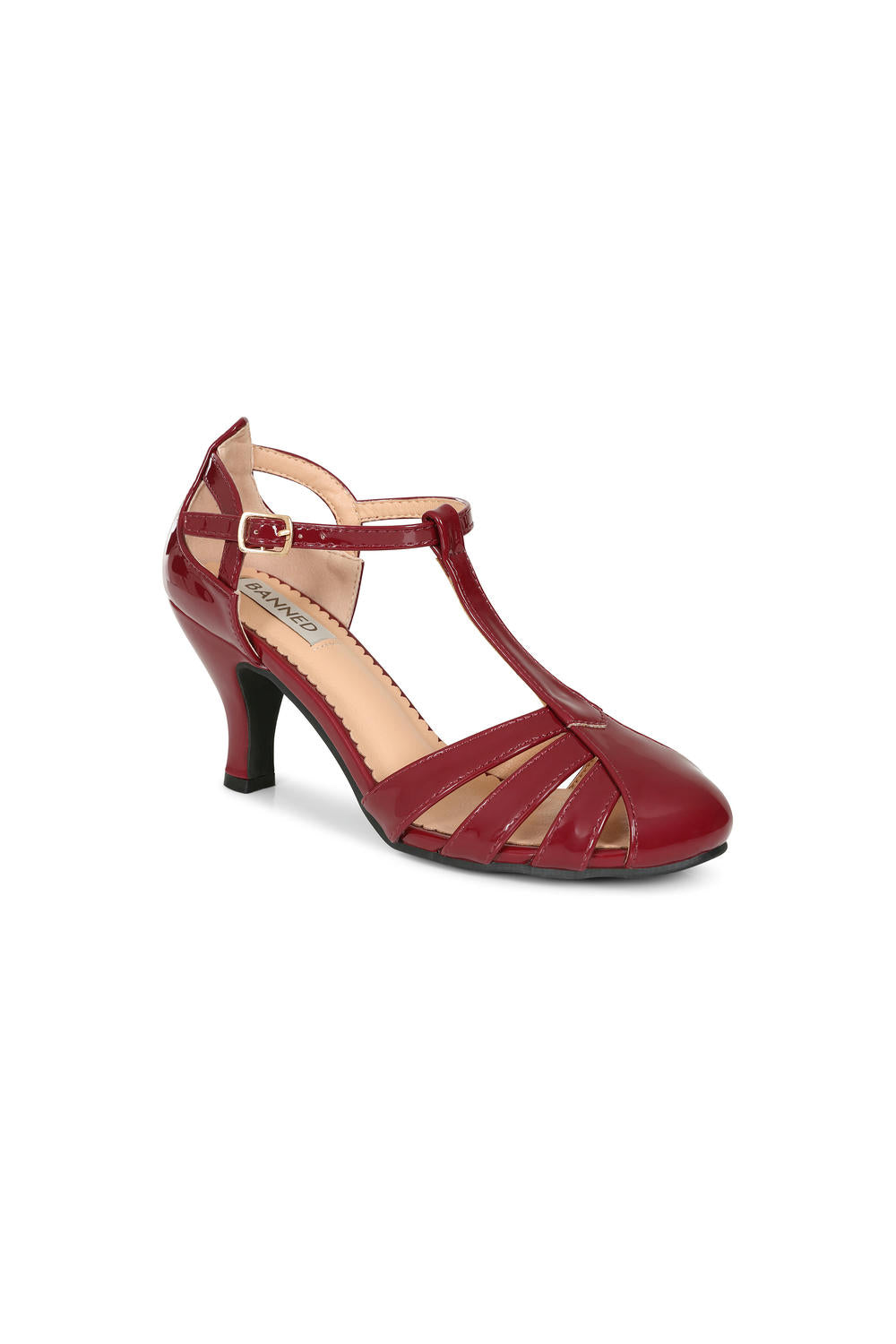 DANCE ME TO THE STARS DRAGONFLY HEELS Burgundy