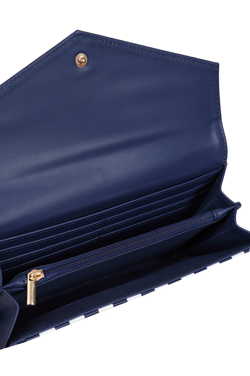 BANNED Ravello Nautical Stripe Wallet | 1940s-Inspired Maritime Purse-Navy-One Size-EU