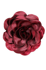 Burgundy ROMANTIC BLOOM BROOCH