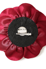 Burgundy ROMANTIC BLOOM BROOCH
